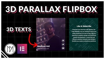 Create 3D Parallax Flip Box Free - Elementor and CSS Tutorial