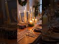 Cozy Christmas Table Decorations with Candles for Winter Dining #ChristmasDecor #TableDecor