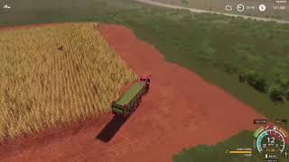 Farming Simulator 19.  Using CoursePlay to harvest forage. screenshot 3