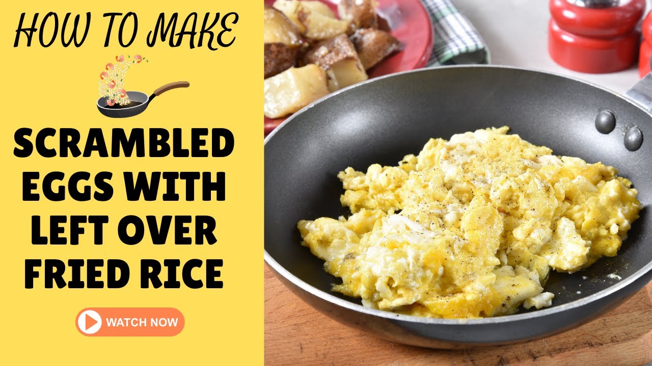 I Made the Easiest High-Protein Scrambled Eggs Using Leftover Healthy Fried Rice (So Good!)