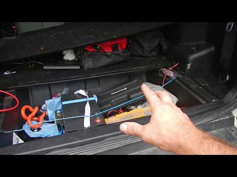 pajero aux battery solar panel dc dc charger install p2