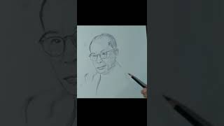 sketsa wajah bung Hatta #shorts
