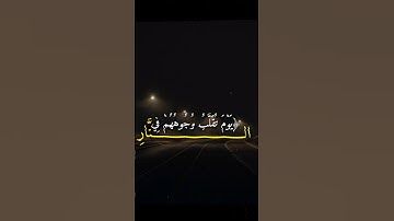 يوم تقلب وجوههم في النار -سورة الأحزاب محمد اللحيدان