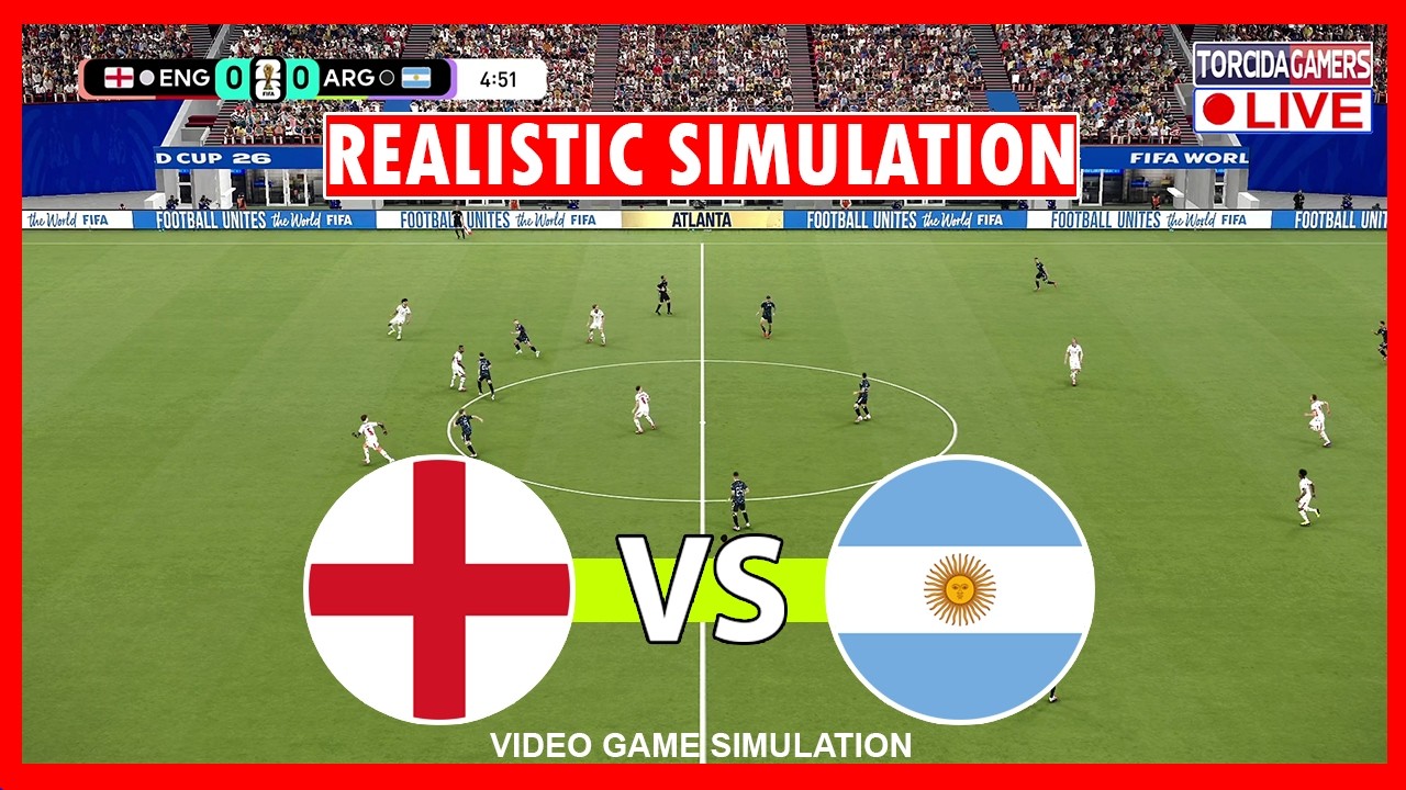 England vs Argentina | World Cup 2026 - Semifinal | eFootball PES 2021 Simulation