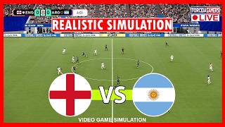 🔴England vs Argentina LIVE | World Cup 2026 - Semifinal | Match Today Video Game Simulation screenshot 1
