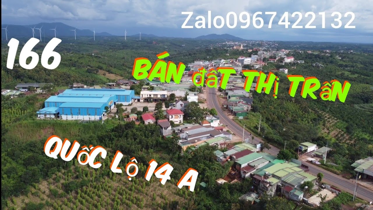 Bán đất bám mặt đường quốc lộ 14 a ngay trung tâm thị trấn huyện Đăk song tỉnh Đăk nông giá 1,1 tỷ