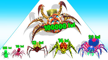 Spider Insect Evolution Run - (Spider Evolution Run) Level Up Spider Max Level Gameplay