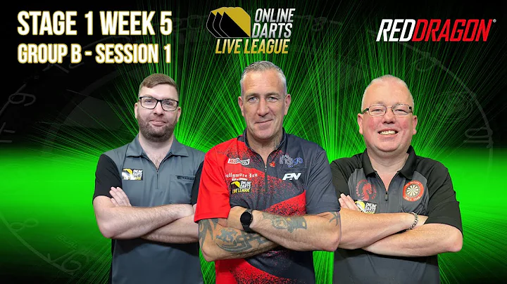 ONLINE DARTS LIVE LEAGUE  | Stage 1 Week 5 | GROUP...