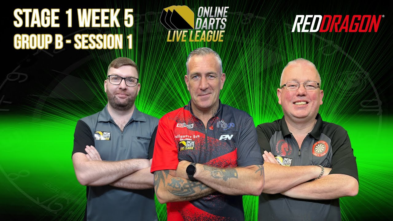 ONLINE DARTS LIVE LEAGUE Stage 1 Week 5 GROUP B Session 1 YouTube