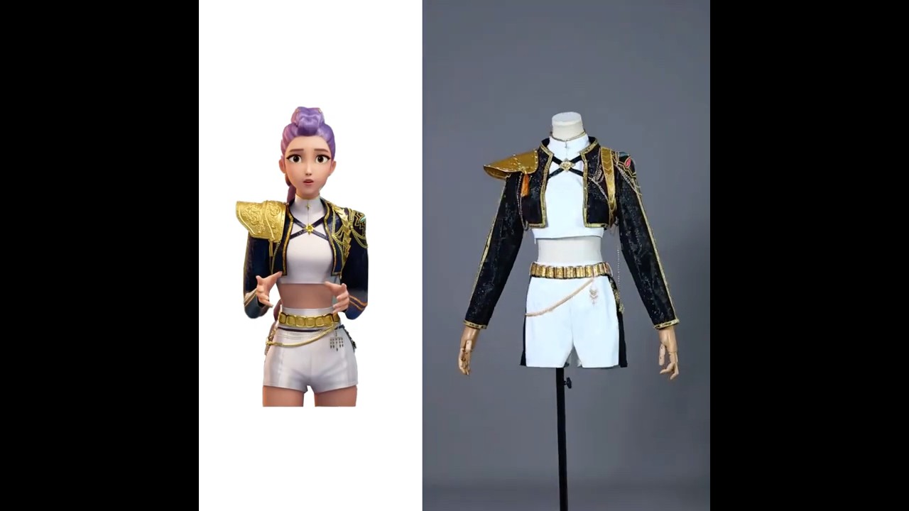 Rumi Black Cosplay - Easy Dressing Tutorial #anime #game #fpy ##rumi #costume #cosplay