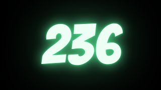 236 Seconds Countdown with Every Second Beeps | [03:56] 236s Timer Alarm Loud Noise When Ends 1080p