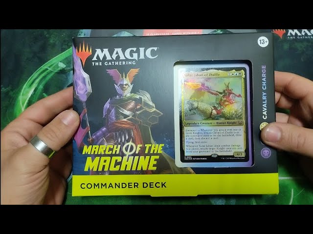 MTG - Cavalry Charge - March Of The Machine - Commander Deck - Unboxing - YouTube MTG - Cavalry Charge - March Of The Machine - Commander Deck - Unboxing - YouTube