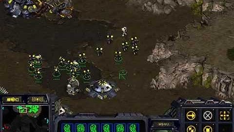 Starcraft Brood War T vs Z in Python 1.3