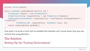 How to Write a JUnit Test for the RestTemplate exchange Method in Spring Boot