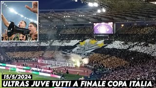 ULTRAS JUVE TUTTI A FINALE COPA ITALIA || Atalanta vs Juventus 15/5/2024