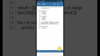 Program to add two matrices using list comprehension #shorts