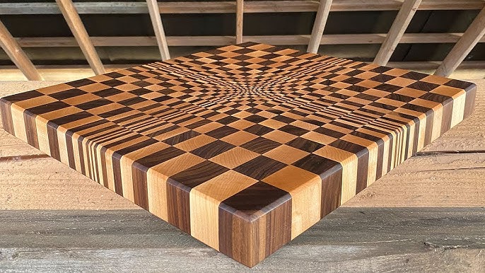 Ombre End Grain Cutting Board  Plus A Hot Wax Treatment 4K 