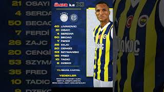 .Fenerbahçe Antalyaspor Maçı Ilk 11Imiz Belli Oldu.