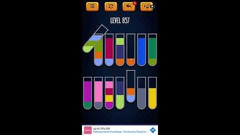 Water Sort Puzzle - Color Liquid Sorting Game Level 857 Solution