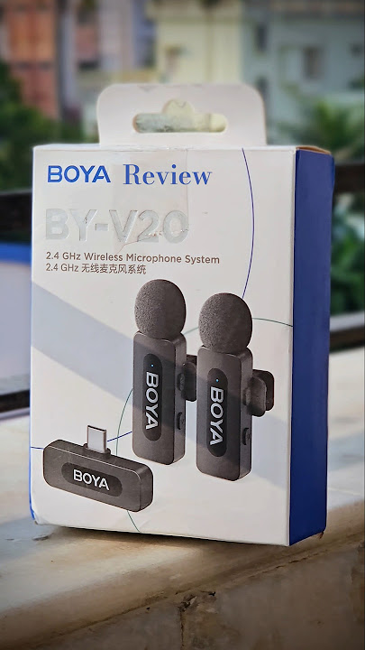 Boya BY-V20 Wireless Microphone Review || #wirelessmicrophone #mic #boya #best #noisecancellation