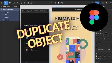 How to Duplicate Object in Figma 2025?