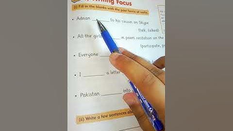 GRADE 3: English: Unit10 Pg62,63 Grammer and Writing Focus/The Message School Sialkot Afaq Syllabus