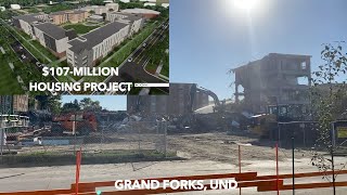 Former Homes To Thousands Of UND Students Demolished For New, $107-Million Project