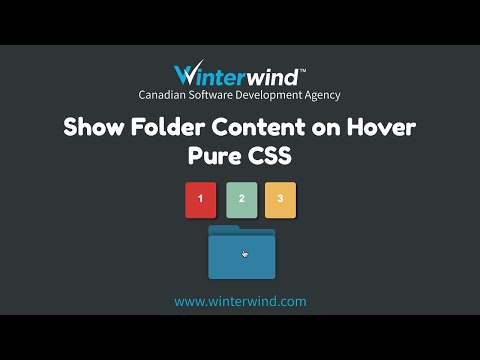 Show Folder Content on Hover with CSS
