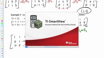 Math 1050 Sec. 8.2 Part 2 - Augmented Matrices