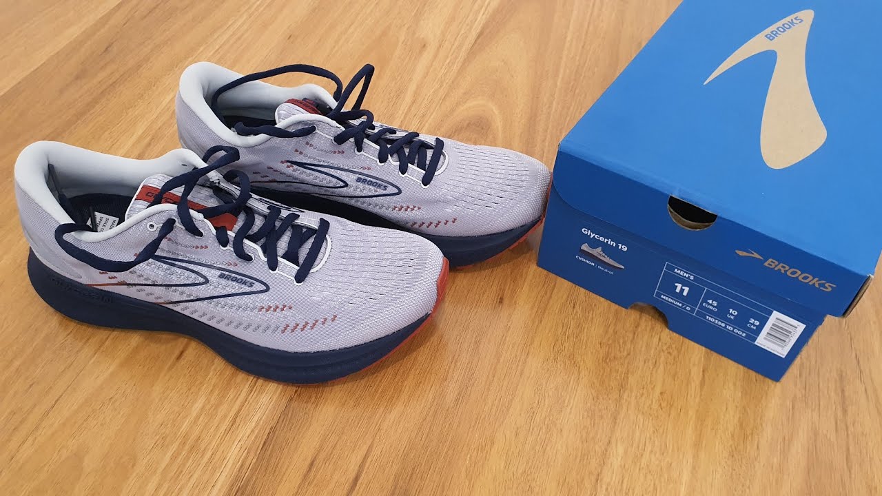 Brooks Glycerin 19 Running Shoe Colour 002 / GREY/ALLOY/PEACOAT