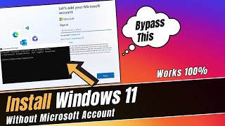 how to install windows 11 without microsoft account - (easiest method)