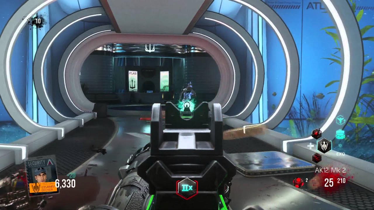 CoD Advanced Warfare Solo Exo Zombies Gameplay on DESCENT - Rekoning DLC [1080p 60fps]