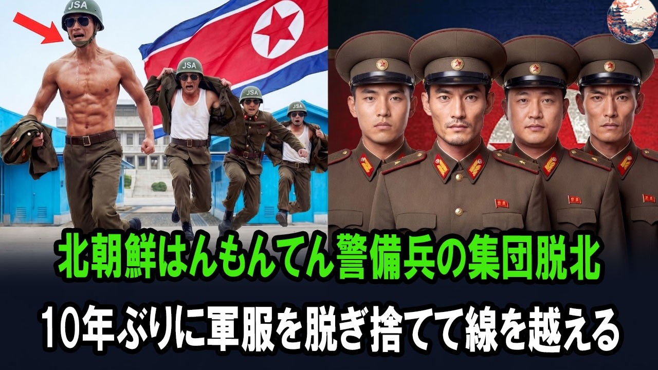北朝鮮はんもんてん警備兵の集団脱北、10年ぶりに軍服を脱ぎ捨てて線を越える|脱北感動の物語