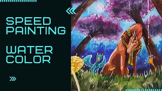 How To Draw Speed Paintingtime-Lapse Watercolor Illustrationbook Illustration