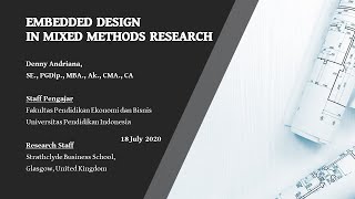 Embedded Design in Mixed Methods Research