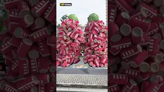 Fruits walking and colliding c4d special effect