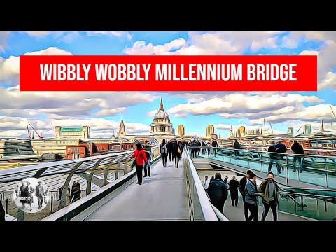 The Wibbly Wobbly Millennium Bridge In London Youtube The Wibbly Wobbly Millennium Bridge In London Youtube