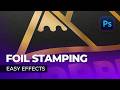 How to Create a Gold Foil Stamp Effect in Photoshop