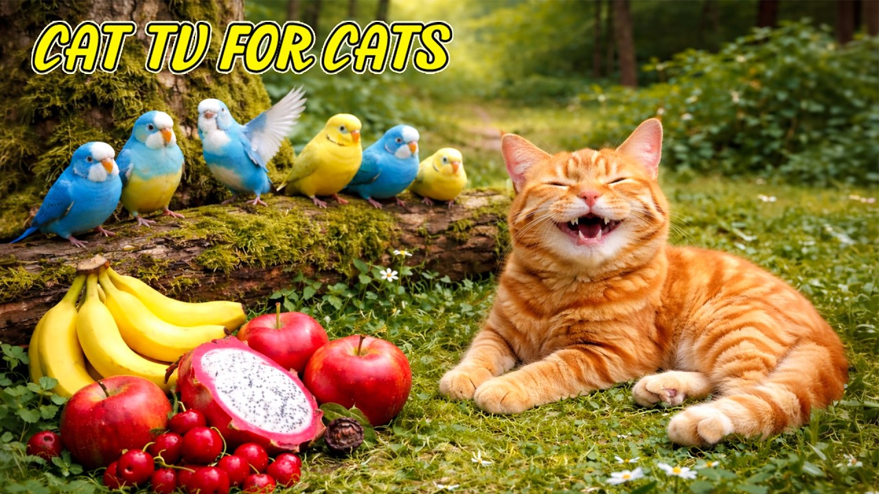 Pets Can’t Stop Watching 😺 | Birds & Squirrels in Peaceful Outdoor Nature | 4K HDR Cat TV