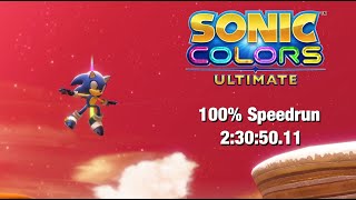 Sonic Colours Ultimate - 100% Speedrun (2:30:50.11) [PB]