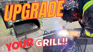 UPGRADE YOUR SMOKER LIKE A PRO!! REPLACING THE COOKING SURFACE #Smokerbuild