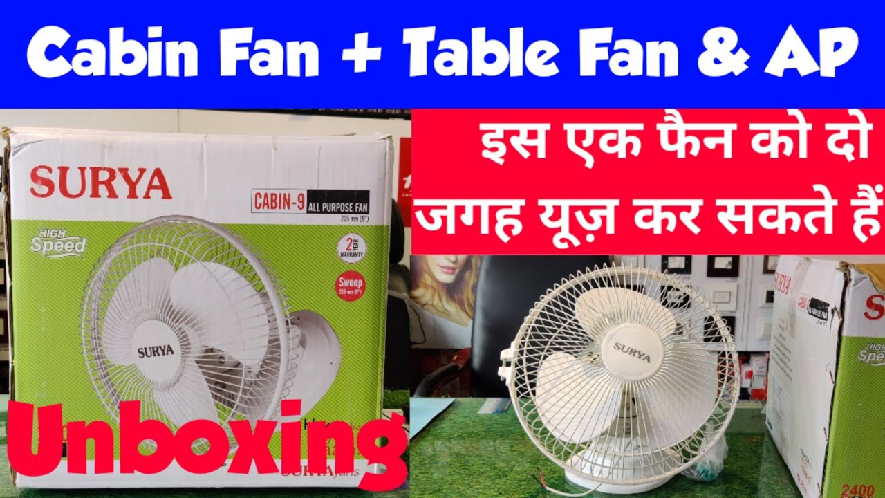 Fan Cabin Fan+Table Fan Full Review 