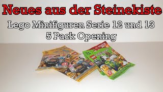 Seit Jahren weg vom Markt: LEGO MINIFIGUREN SERIE 12 und 13 (5 Pack Opening)