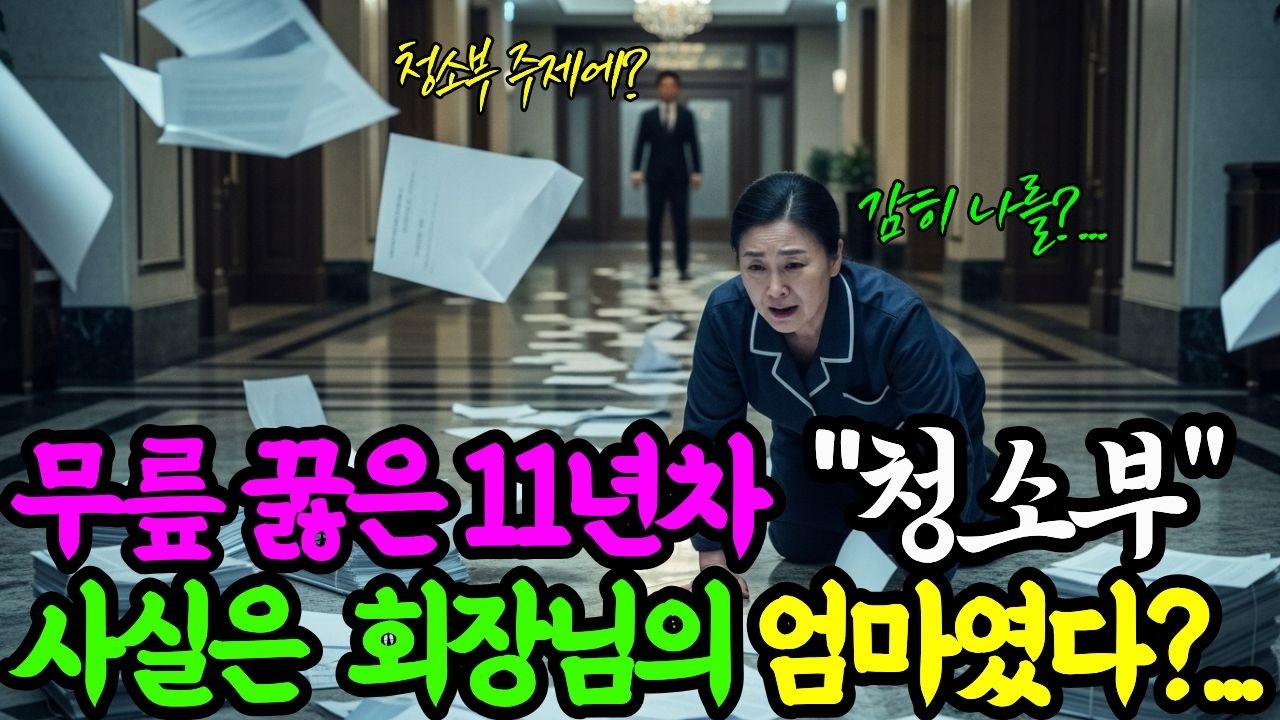11년 차 청소부가 사장 자리에 앉자마자 벌어진 일... 