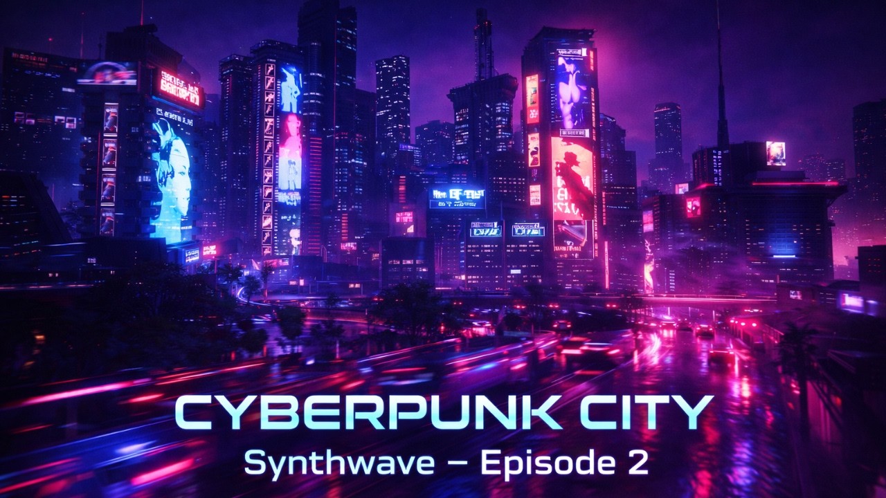 Cyberpunk City Synthwave – Episode 2 | Night Drive, Neon Citylife & Retro Wave Atmosphere
