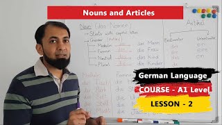 A1 German Course | Lesson 2 | Definite and Indefinite Articles in German Nominative Case | Urdu