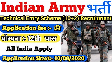 Indian Army TES 44 Online Form 2020
