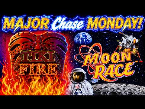 TIKI FIRE 🔥 AND MOON RACE 🌖 LIGHTNING LINK Slots on MAJOR CHASE MONDAY!