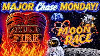 TIKI FIRE 🔥 AND MOON RACE 🌖 LIGHTNING LINK Slots on MAJOR CHASE MONDAY!