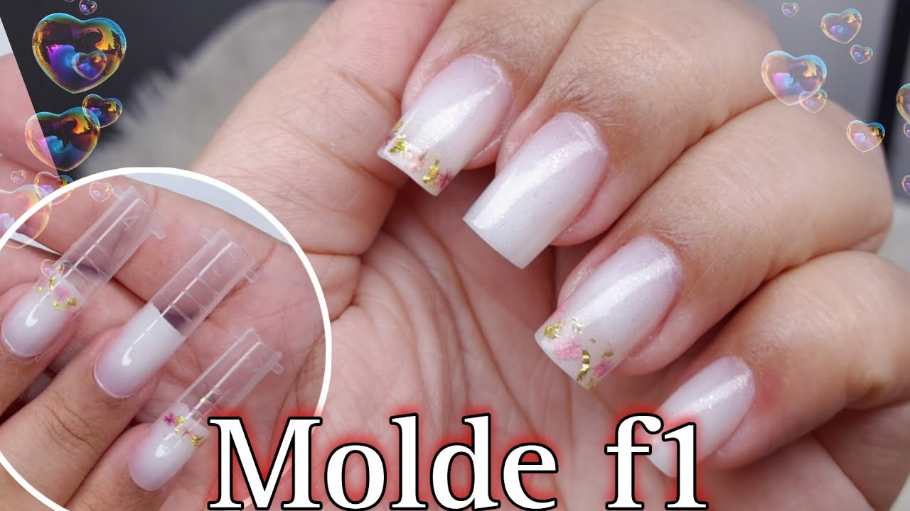 ALONGAMENTO NO MOLDE F1 COM O PÓ ACRÍLICO DA MAJESTIC ❤️